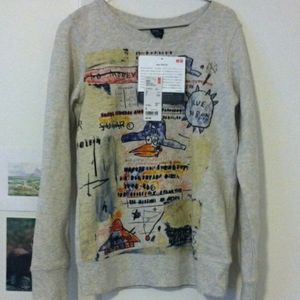 SPRZ NY Basquiat uniqlo sweatshirt Urban artist